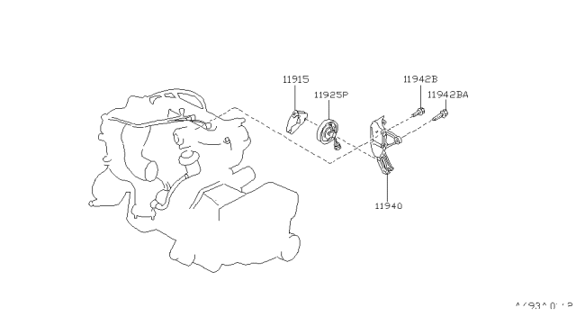 1993 Nissan Maxima Power Steering Pump Mounting Diagram 2