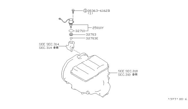 1994 Nissan Maxima Speedometer Pinion Diagram 1