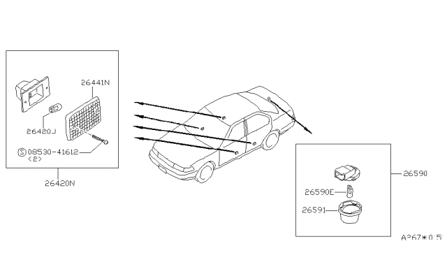 1990 Nissan Maxima Lamps (Others) Diagram