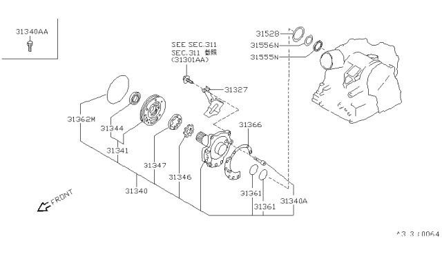 1994 Nissan Maxima Engine Oil Pump Diagram 2