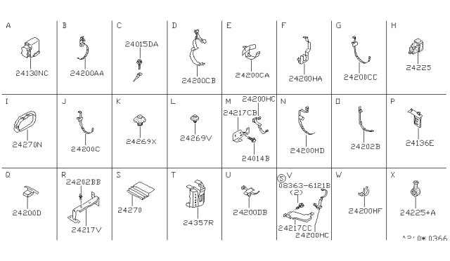 1993 Nissan Maxima Screw-Machine Diagram for 08363-6121B