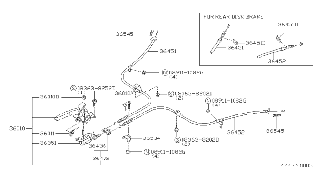 1993 Nissan Maxima Parking Brake Control Diagram