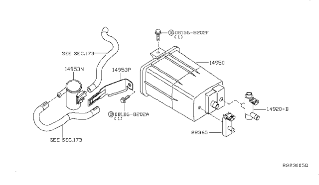 2008 Nissan Frontier Engine Control Vacuum Piping Diagram 2