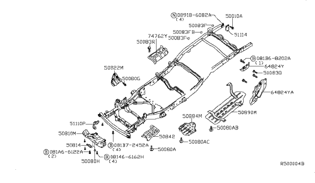 2008 Nissan Frontier Frame Diagram 6