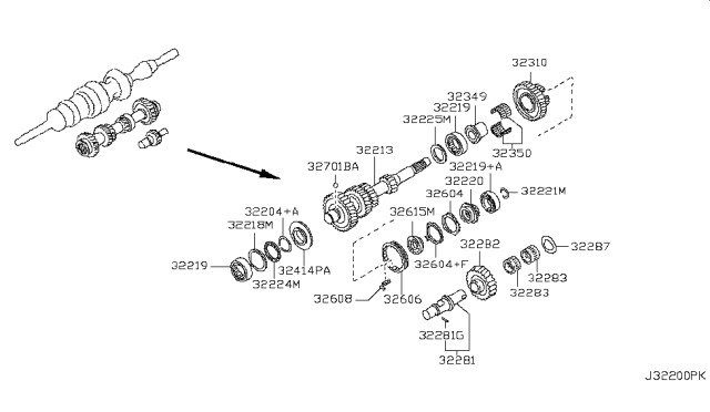 2005 Nissan Frontier Transmission Gear Diagram 1