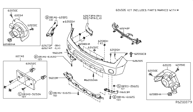 2013 Nissan Frontier Front Bumper Diagram 3