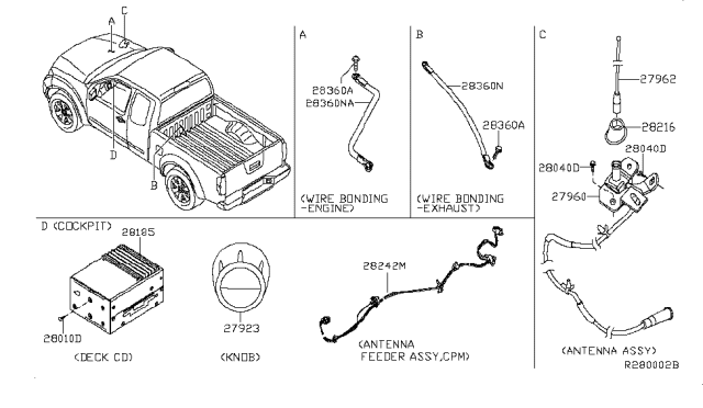 2006 Nissan Frontier Audio & Visual Diagram 3