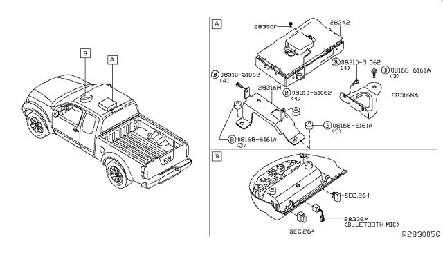 2017 Nissan Frontier Telephone Diagram 1