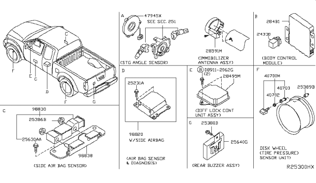 2013 Nissan Frontier Electrical Unit Diagram 3