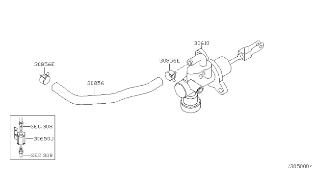 2008 Nissan Frontier Clutch Master Cylinder Diagram