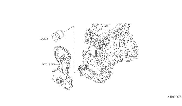 2005 Nissan Frontier Lubricating System Diagram 1