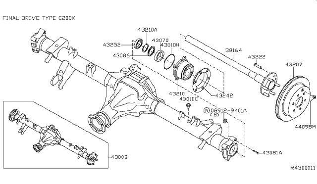 2007 Nissan Frontier Rear Axle Diagram 1