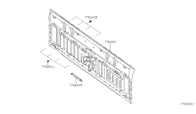 2006 Nissan Frontier Band-Holder Tool Diagram for 79841-EA900