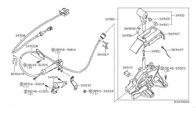 2014 Nissan Frontier Auto Transmission Control Device Diagram 2