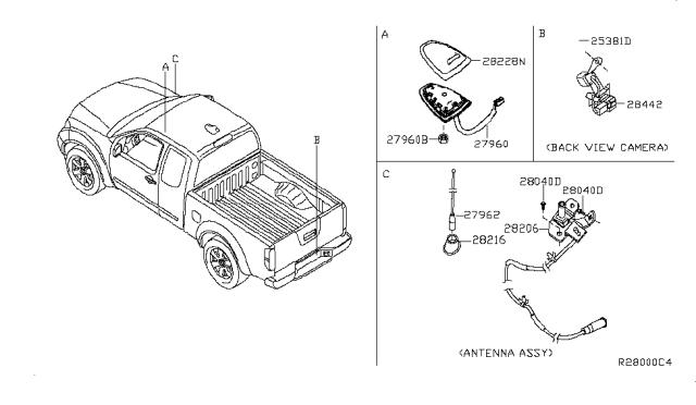 2014 Nissan Frontier Audio & Visual Diagram 4