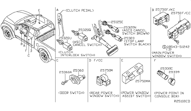 2015 Nissan Frontier Switch Diagram 1