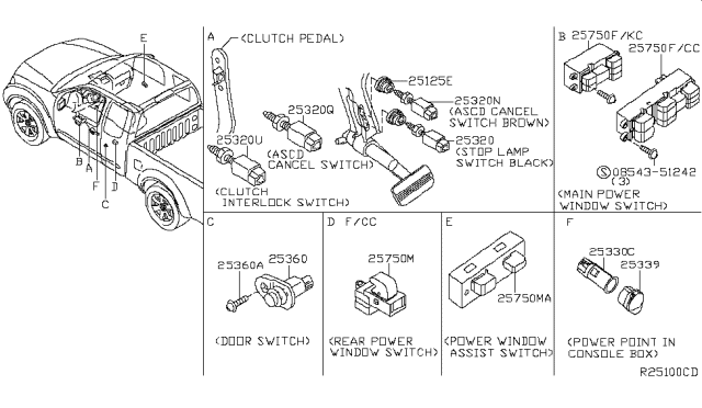 2018 Nissan Frontier Switch Diagram 1