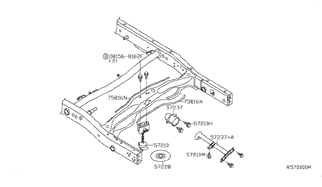 2007 Nissan Frontier Spare Tire Hanger Diagram 2