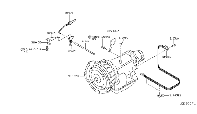 2008 Nissan Frontier Control Switch & System Diagram 1