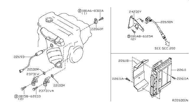 2010 Nissan Frontier Engine Control Module Diagram 1