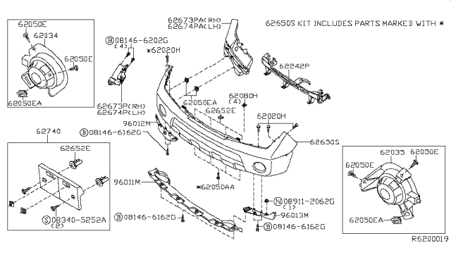 2005 Nissan Frontier Front Bumper Diagram 2