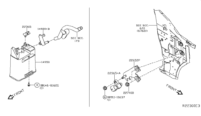 2017 Nissan Frontier Engine Control Vacuum Piping Diagram 4