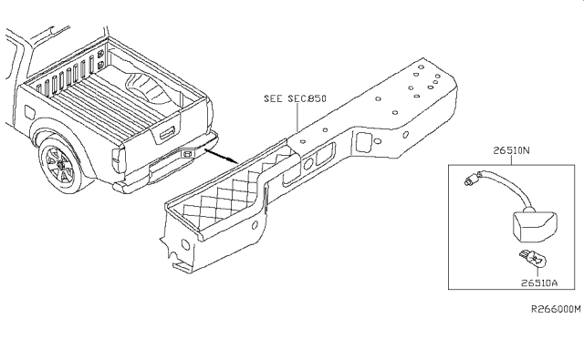 2015 Nissan Frontier Licence Plate Lamp Diagram