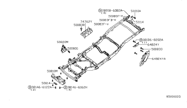 2005 Nissan Frontier Frame Diagram 6