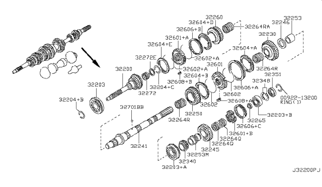 2006 Nissan Frontier Transmission Gear Diagram 4