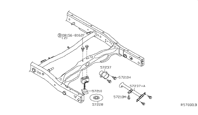 2015 Nissan Frontier Spare Tire Hanger Diagram