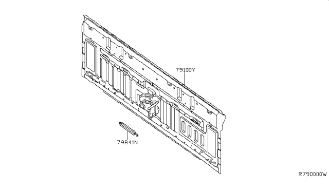 2006 Nissan Frontier Rear,Back Panel & Fitting Diagram 2