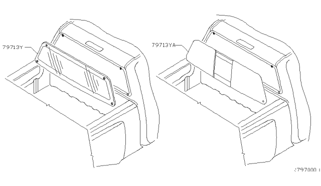 2014 Nissan Frontier Rear Window Diagram