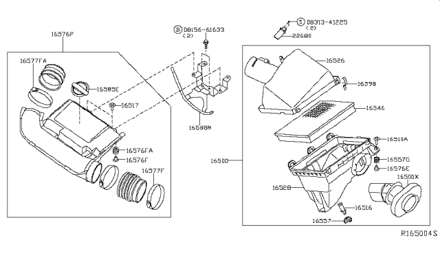 2010 Nissan Frontier Air Cleaner Diagram 3