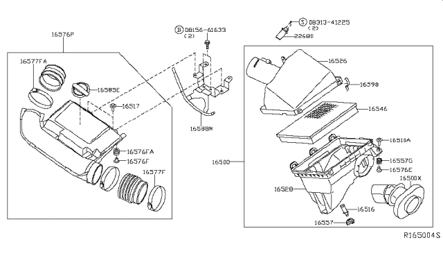 2018 Nissan Frontier Air Cleaner Diagram 2