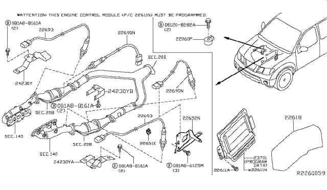 2013 Nissan Frontier Engine Control Module Diagram 4