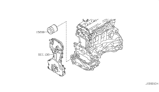 2015 Nissan Frontier Lubricating System Diagram 1