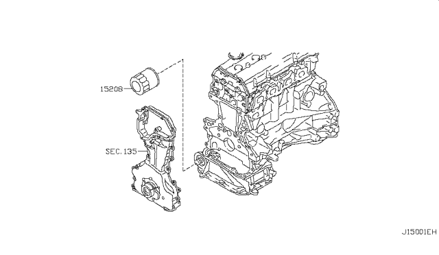 2017 Nissan Frontier Lubricating System Diagram 1