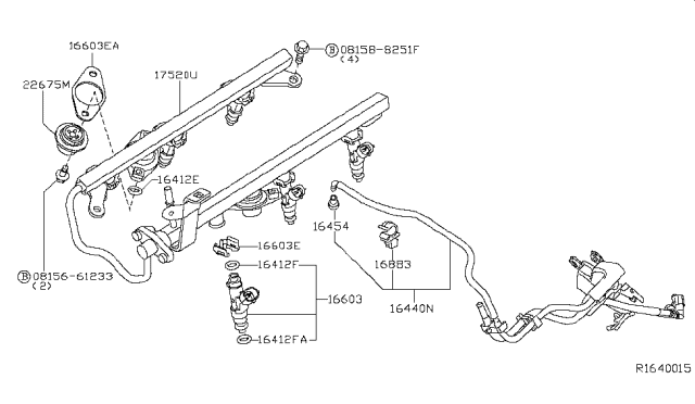 2005 Nissan Frontier Fuel Strainer & Fuel Hose Diagram 2