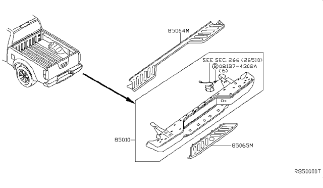 2008 Nissan Frontier Rear Bumper Diagram 2