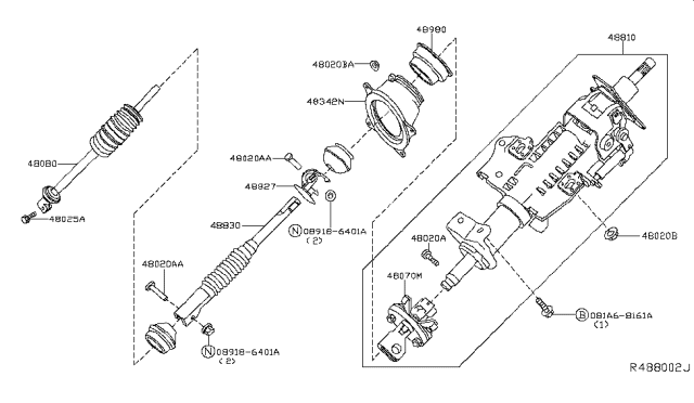 2010 Nissan Frontier Steering Column Diagram 2