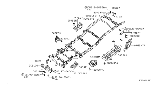 2005 Nissan Frontier Frame Diagram 4