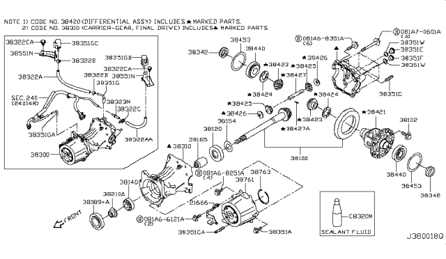 2017 Nissan Rogue Hybrid Rear Final Drive Diagram 1