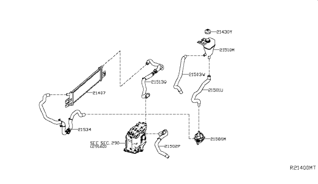 2018 Nissan Rogue Hose-Pump,Inlet Diagram for 21501-4BC1A