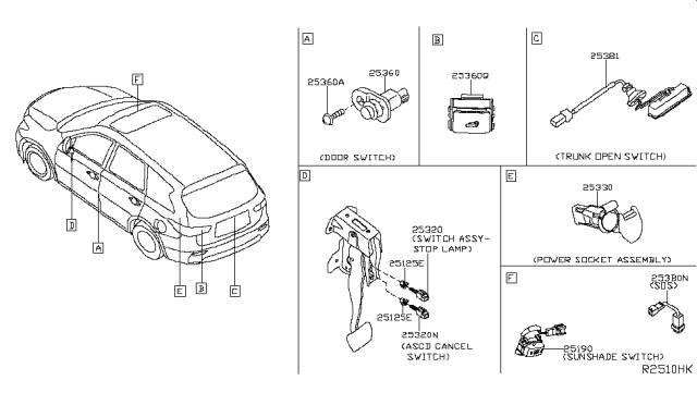 2017 Nissan Rogue Hybrid Switch Diagram 1