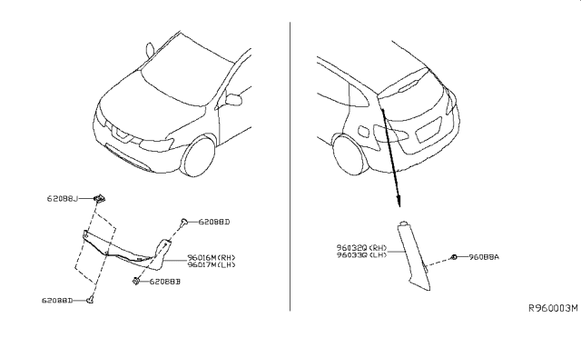 2019 Nissan Rogue Air Spoiler Diagram