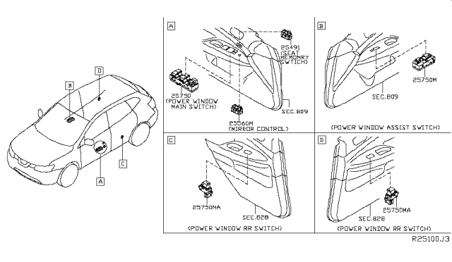 2017 Nissan Rogue Hybrid Switch Diagram 3