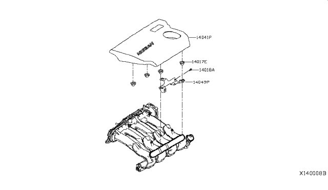 2017 Nissan Rogue Hybrid Manifold Diagram 1