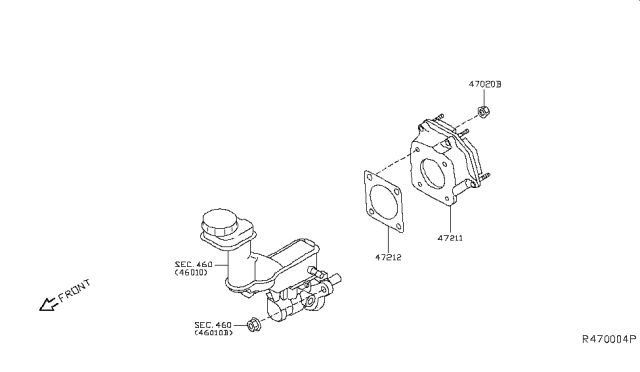 2019 Nissan Rogue Brake Servo & Servo Control Diagram