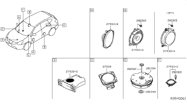 2017 Nissan Rogue Speaker Diagram