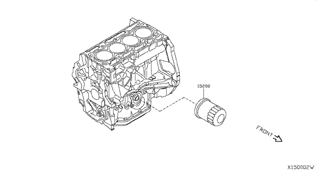 2017 Nissan Rogue Hybrid Lubricating System Diagram 1